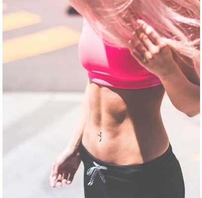 Toned abdominal muscles