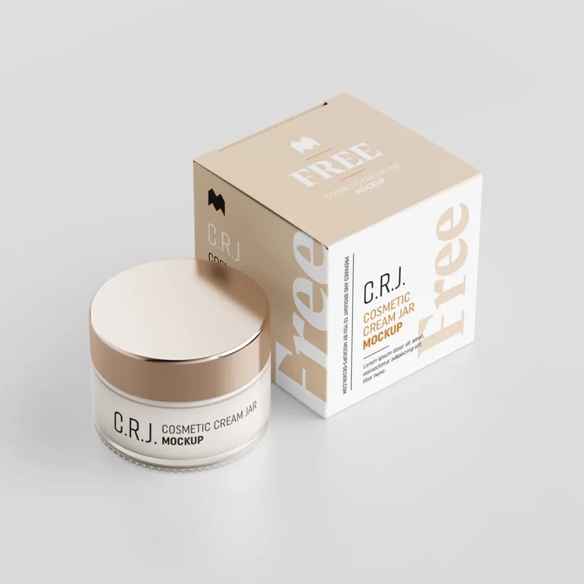 Retinol Night Renewal Cream, cream jar with gold lid beside its box