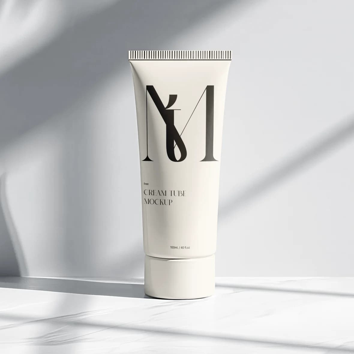 Vitamin C Brightening Serum, white tube standing in soft window light